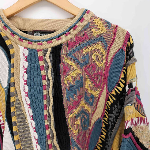 ツンドラ tundra カナダ製 3Dニット セーター メンズ import:L